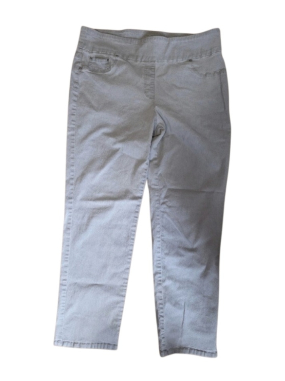 🐌 Ruby Rd. Light Gray Ankle Stretch Jeans